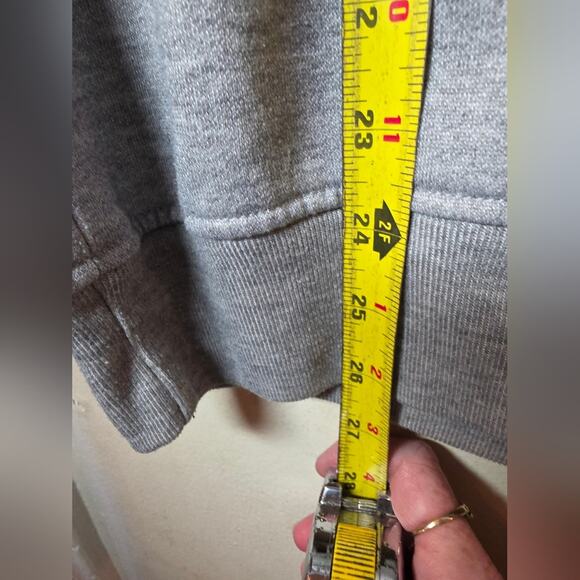 Vtg 90s Christmas Tree Embroidered Crewneck Sweatshirt Double Collar Size L - Picture 6 of 7